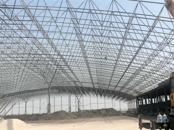 葫芦岛钢厂料仓网架工程